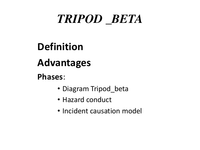 tripod beta software development